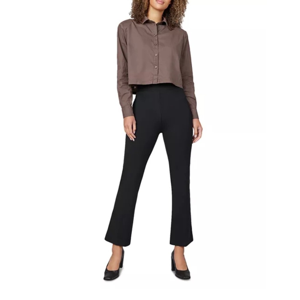 Spanx PerfectFit Ponte Kick Flare Black Small Shaping Pant Small Black Classic